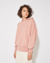 Women's Hoodie in Jersey, Pink Philippe Model - 3