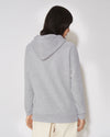 Women's Hoodie in Jersey, Melange Gray Philippe Model - 4