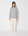 Women's Hoodie in Jersey, Melange Gray Philippe Model - 6