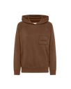 Women's Hoodie in Jersey, Walnut Philippe Model