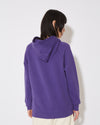 Women's Hoodie in Jersey, Purple Philippe Model - 4