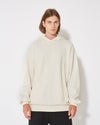 Men's Hoodie in Leather, Ecru Philippe Model - 2