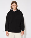 Men's Hoodie in Jersey, Black Philippe Model