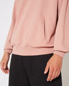 Men's Hoodie in Jersey, Pink Philippe Model - 5