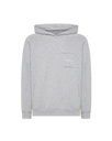 Men's Hoodie in Jersey, Melange Gray Philippe Model