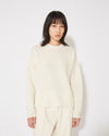 Women's Sweater in Wool, Cream Philippe Model - 2