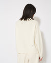 Women's Sweater in Wool, Cream Philippe Model - 4