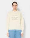 Sweat-shirt en jersey femme, lait Philippe Model