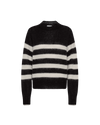 SWEATERS MOHAIR WOOL WOMEN BLACK CREAM Philippe Model