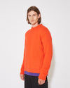 Men's Sweater in Wool, Orange Philippe Model - 3