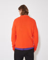 Men's Sweater in Wool, Orange Philippe Model - 4