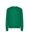 Men's Sweater in Mohair Wool, Green Philippe Model