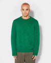 Jersey de lana de mohair para hombre - Verde Philippe Model