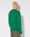 Sweat-shirt en laine mohair homme, vert Philippe Model - 3