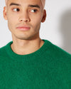 Sweat-shirt en laine mohair homme, vert Philippe Model - 5