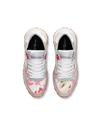 Flache Tropez Haute Sneakers für Damen – Weiß und Rosa Philippe Model - 4
