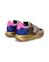 Zapatilla baja Tropez Haute para mujer - beige, azul aciano y rosa Philippe Model - 3