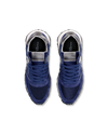 Flache Tropez Haute Sneakers für Damen – Blau Philippe Model - 4