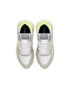 Women’s low Tropez Haute sneaker - white, beige and yellow Philippe Model - 4