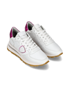 Flache Tropez Haute Sneakers für Damen – Weiß und Fuchsia Philippe Model - 2