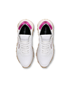 Women’s low Tropez Haute sneaker - white and fuchsia Philippe Model - 4
