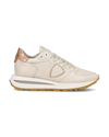 Women’s low Tropez Haute sneaker - beige and pink Philippe Model - 1