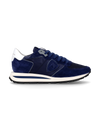 Men's low Tropez Haute sneaker - blue Philippe Model