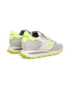 Men's low Tropez Haute sneaker - white and yellow Philippe Model - 3