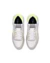 Men's low Tropez Haute sneaker - white and yellow Philippe Model - 4