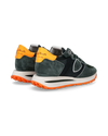 Flache Tropez Haute Sneakers für Herren – Grün und Orange Philippe Model - 3
