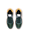 Men’s low Tropez Haute sneaker - green and orange Philippe Model - 4