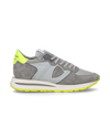 Men’s low Tropez Haute sneaker - grey and yellow Philippe Model