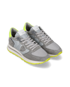 Men’s low Tropez Haute sneaker - grey and yellow Philippe Model - 2