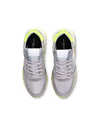 Flache Tropez Haute Sneakers für Herren – Grau und Gelb Philippe Model - 4
