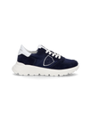 Junior Tropez Low-Top Sneakers in Leather, Blue Philippe Model