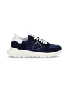 Junior Tropez Low-Top Sneakers in Leather, Blue Philippe Model