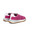 Baskets basses Tropez 2.1 en daim femme, fuchsia Philippe Model - 3