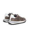 Women's Tropez 2.1 Low-Top Sneakers in Suede, Dove Gray Philippe Model - 3