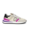 Women's Tropez 2.1 Low-Top Sneakers in Suede, White Purple Philippe Model