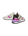 Sneakers Tropez 2.1 da Donna Bianche e Viola in Pelle Scamosciata Philippe Model - 6