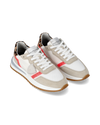 Flache Tropez 2.1 Sneakers für Damen aus Wildleder – Coral und Weiß Philippe Model - 2