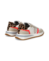 Flache Tropez 2.1 Sneakers für Damen aus Wildleder – Coral und Weiß Philippe Model - 3