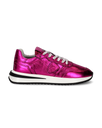 Women's Tropez 2.1 Low-Top Sneakers in Leather, Fuchsia Philippe Model