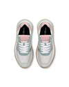 Flache Tropez 2.1 Sneakers für Damen – Weiß, Grün und Silber Philippe Model - 4