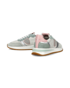 Sneaker basse Tropez 2.1 donna - bianco, verde acqua e argento Philippe Model - 6