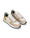 Women's Tropez 2.1 Low-Top Sneakers in Nylon And Leather, White Beige Philippe Model