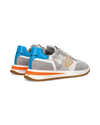 Sneaker bassa Tropez 2.1 uomo - grigio, bianco e arancio Philippe Model - 3
