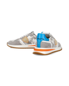 Zapatilla baja Tropez 2.1 para hombre - gris, blanca y naranja Philippe Model - 6