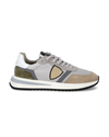 Men's Tropez 2.1 Low-Top Sneakers in Nylon And Leather, Gray Gray Philippe Model