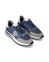 Men's Tropez 2.1 Low-Top Sneakers in Nylon And Leather, Blue Gray Philippe Model - 2